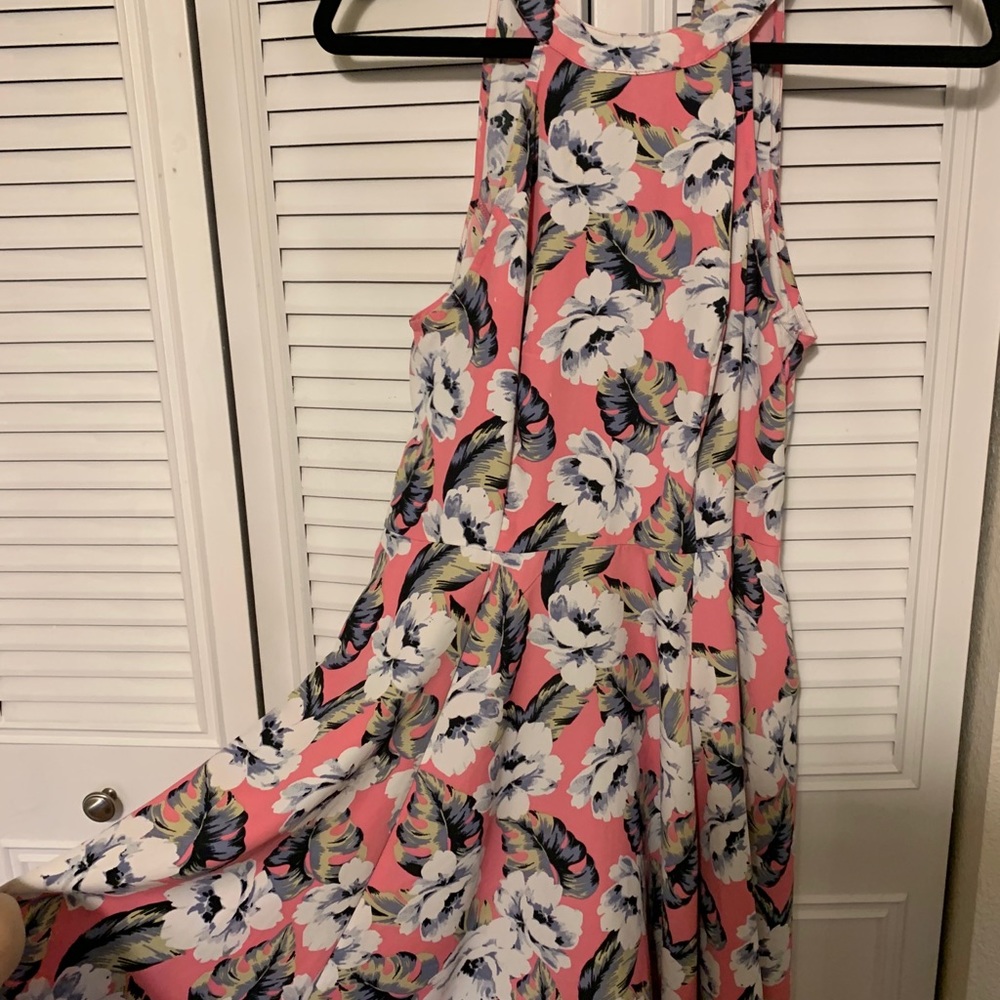 Pink skater dress